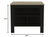 Black and Natural 41" Kitchen Island With Storage
