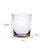 Set of Four Rainbow Geometric Acrylic Stemless Whiskey Glass