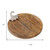 12" Natural Solid Wood Pumpkin Serving Tray