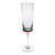 Set of Four Rainbow Geometric Acrylic Stemmed Flutes