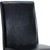 Set of Four Black and Silver Faux Leather and Metal Dining Side Chairs - Black, Silver