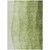 9' X 12' Olive Green And Artichoke Green Ombre Washable Indoor Outdoor Area Rug