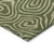 10' X 14' Olive Green And Light Green Abstract Washable Indoor Outdoor Area Rug