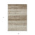 8' X 10' Brown And Beige Striped Washable Indoor Outdoor Area Rug
