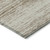 8' X 10' Brown And Beige Striped Washable Indoor Outdoor Area Rug