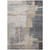 10' X 14' Gray Charcoal And Beige Abstract Washable Indoor Outdoor Area Rug