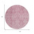 8' Pink And Ivory Round Damask Washable Indoor Outdoor Area Rug - Pink, Ivory