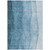 10' X 14' Denim Blue And Navy Blue Ombre Washable Indoor Outdoor Area Rug