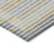 8' X 10' Gray And Silver Striped Washable Indoor Outdoor Area Rug Transitional Style - Gray, Silver Color