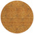 8' Copper And Ivory Round Geometric Washable Indoor Outdoor Area Rug - Copper, Ivory