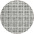8' Gray Charcoal And Silver Round Geometric Washable Indoor Outdoor Area Rug - Gray, Charcoal, Silver