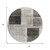 8' Ivory And Black Round Geometric Washable Indoor Outdoor Area Rug - Ivory, Black