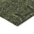 10' X 14' Olive Green And Charcoal Damask Washable Indoor Outdoor Area Rug