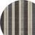 8' Black And Ivory Round Striped Washable Indoor Outdoor Area Rug - 880016687521