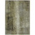 8' X 10' Olive Green And Ivory Abstract Washable Indoor Outdoor Area Rug - 880016391077