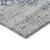 8' Blue And Ivory Round Oriental Washable Indoor Outdoor Area Rug