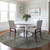 8' Taupe Brown And Beige Round Patchwork Washable Indoor Outdoor Area Rug