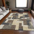 8' X 10' Brown And Taupe Abstract Washable Indoor Outdoor Area Rug Transitional Style - Brown, Taupe Color