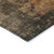9' X 12' Khaki Brown And Copper Abstract Washable Indoor Outdoor Area Rug