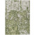 8' X 10' Olive Green And Ivory Abstract Washable Indoor Outdoor Area Rug - 880016808278
