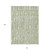 10' X 14' Artichoke Green And Ivory Abstract Washable Indoor Outdoor Area Rug Transitional Style - Artichoke Green, Ivory Color