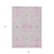 8' X 10' Pink Ivory And Gray Floral Washable Indoor Outdoor Area Rug
