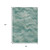 8' X 10' Teal Blue And Ivory Abstract Washable Indoor Outdoor Area Rug - Teal Blue, Ivory