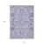 10' X 14' Lavender Purple And Gray Oriental Washable Indoor Outdoor Area Rug