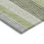 10' X 14' Artichoke Green And Ivory Striped Washable Indoor Outdoor Area Rug - Artichoke Green, Ivory