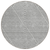 8' Gray And Ivory Round Geometric Washable Indoor Outdoor Area Rug