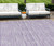 9' X 12' Plum And Purple Striped Washable Indoor Outdoor Area Rug