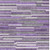 8' X 10' Purple And Gray Striped Washable Indoor Outdoor Area Rug - Purple, Gray