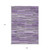 9' X 12' Purple And Gray Striped Washable Indoor Outdoor Area Rug