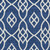 10' X 14' Navy Blue And Ivory Trellis Washable Indoor Outdoor Area Rug