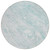 8' Aquamarine Aqua And Ivory Round Abstract Washable Indoor Outdoor Area Rug