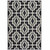 9' X 13' Black Geometric Stain Resistant Indoor Outdoor Area Rug - 606114573616