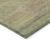 9' X 12' Artichoke Green Fern Green And Gold Abstract Washable Indoor Outdoor Area Rug
