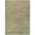 9' X 12' Artichoke Green Fern Green And Gold Abstract Washable Indoor Outdoor Area Rug