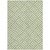 9' X 12' Artichoke Green And Ivory Geometric Washable Indoor Outdoor Area Rug - Artichoke Green, Ivory