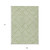 9' X 12' Artichoke Green And Ivory Geometric Washable Indoor Outdoor Area Rug - Artichoke Green, Ivory