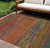 8' X 10' Terra Cotta Abstract Washable Indoor Outdoor Area Rug - Terra Cotta