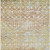 10' X 14' Peach And Ivory Argyle Washable Indoor Outdoor Area Rug