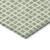 8' Artichoke Green And Ivory Round Geometric Washable Indoor Outdoor Area Rug Transitional Style - Artichoke Green, Ivory Color