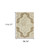 6' X 9' Tan Oriental Stain Resistant Indoor Outdoor Area Rug - 606114582700