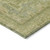9' X 12' Fern Green And Sage Medallion Washable Indoor Outdoor Area Rug