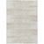8' X 10' Ivory And Beige Striped Washable Indoor Outdoor Area Rug - Ivory, Beige
