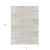 8' X 10' Ivory And Beige Striped Washable Indoor Outdoor Area Rug - Ivory, Beige