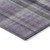 10' X 14' Purple Plaid Washable Non Skid Indoor Outdoor Area Rug