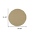 8' X 8' Beige Round Stain Resistant Indoor Outdoor Area Rug