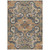 10' X 14' Terra Cotta And Charcoal Damask Washable Indoor Outdoor Area Rug - Terra Cotta, Charcoal